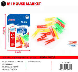 Pioney Mollette per bucato colorate da 35 mm, 10 pezzi, per lavanderia - Product Image 1