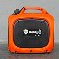 Générateur Inverseur Portable 2000W Silencieux à Essence avec Batterie au Lithium et Démarrage Électrique pour le Camping en Extérieur