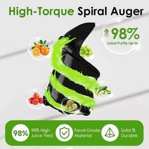 Custom 5.9 Inch Feed Chute Reverse Function 250W Masticating Cold Press Commercial Slow <strong>Juicer</strong> Machine Stainless Steel <strong>Juicer</strong> - Product Image 4