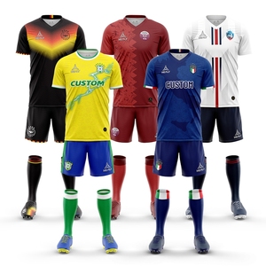 Diseño de camiseta de fútbol personalizado Nueva temporada Uniformes de fútbol de alta calidad para conjuntos de equipos - Product Image 1