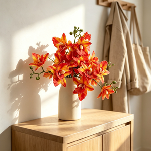 Ramo de Lisianthus Artificial de Seda Catalana 3D, 15 Cabezas, Ligero, de Alta Simulación, para el Día de San Valentín, Venta al Por Mayor - Product Image 6