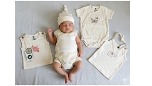 Ensemble de 4 barboteuses pour bébé en coton biologique, vêtements pour nouveau-né, tenue pour bébé, ensemble cadeau unisexe pour bébé - Product Image 2