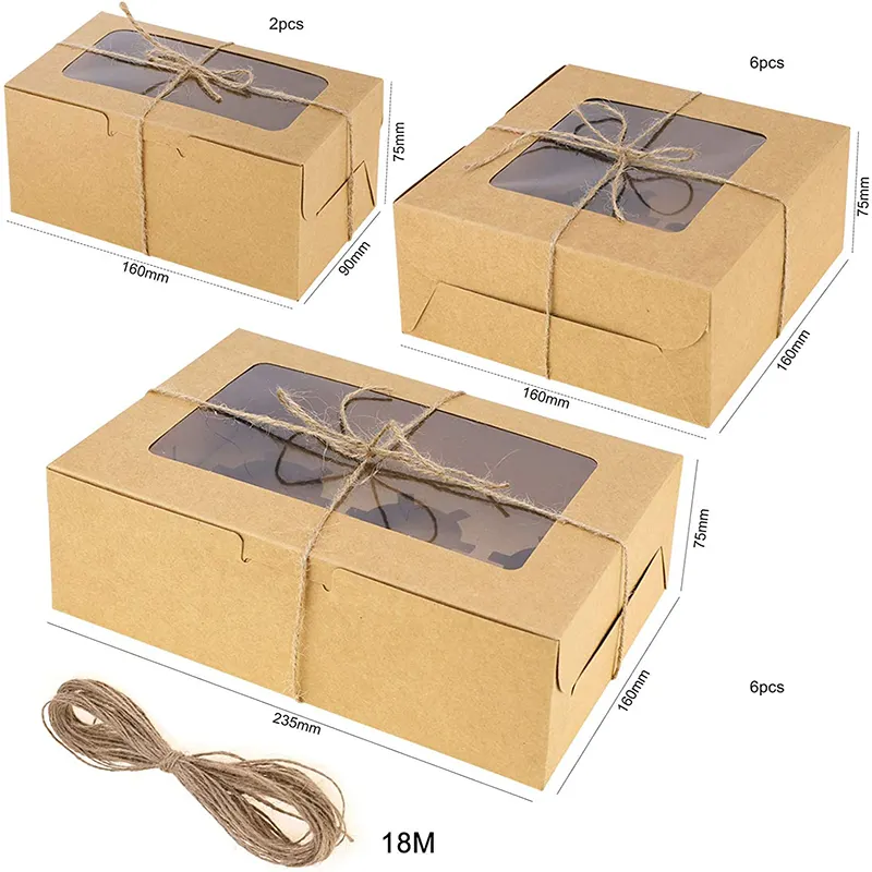 Kustom Mewah Baklava Tanggal Kotak Hadiah Kue Kemasan Manisan Tanggal Buah Kering Kernel Kacang Kotak Kertas