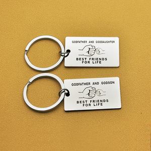 2024 gros parrain et <span class=keywords><strong>filleul</strong></span> meilleur ami pour la vie lettre porte-clés pour le porte-clés <span class=keywords><strong>cadeau</strong></span> du père - Product Image 2