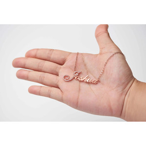 Collana con Pendente in Argento Pieno di Diamanti - Collana con Diamanti - Product Image 3