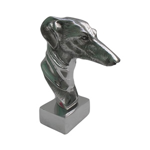Estatua de cabeza de galgo de Metal - Product Image 1