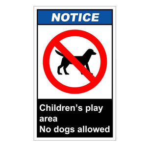 Adesivo di sicurezza porta di parcheggio e giardino senza cani nuovi arrivi divertente segnale di avvertimento - Product Image 6