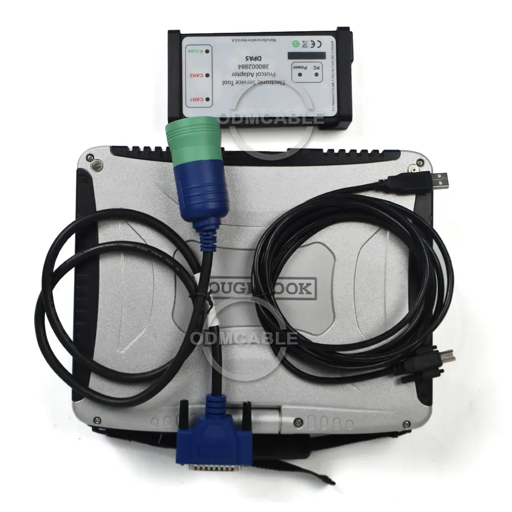 Cns est kit de diagnóstico automotivo, ferramenta de diagnóstico automotivo, para novo scanner holland, dpa5, serviço eletrônico, com laptop cf19, 9.5