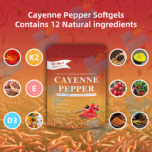 SUNI ODM OEM Handelsmarke Cayenne Pfeffer extrakt Kapsel Organische Nahrungs ergänzungs mittel Cayenne Pfeffer Kapseln - Product Image 5