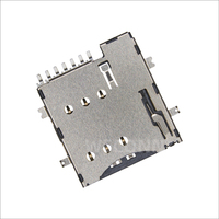 WECONN WL-SIM135-096C 6PIN+1 H=1.85mm Connecteur de carte MICRO SIM Push-Push avec interrupteur de détection, Connecteur SFP personnalisé