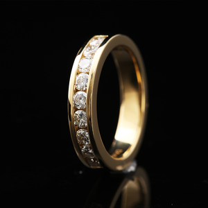 Tùy chỉnh 925 Bạc vài tham gia Zirconia đồ trang sức đám cưới LỜI HỨA kim cương Nhẫn Ladies Vàng moissanite hàng thiết kế chiếc nhẫn - Product Image 5