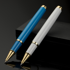 2020 <span class=keywords><strong>de</strong></span> moda tapa <span class=keywords><strong>de</strong></span> metal <span class=keywords><strong>de</strong></span> tinta <span class=keywords><strong>gel</strong></span> bolígrafo logotipo personalizado pura azul pluma blanca como un cisne. - Product Image 2