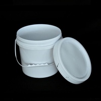 Conteneurs d'emballage en plastique de qualité alimentaire, seaux à peinture scellés, formats 1L, 3L, 5L, 10L, 15L, 20L, 25L, et 5 et 7 gallons, ronds, en PP, pour huile