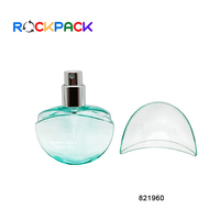 Flacons de parfum vides en plastique rechargeables de 30 ml, couleur vert clair, forme d'œuf unique et élégante