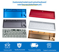 Clavier mécanique en aluminium CNC sur mesure Usinage de boîtier de clavier Services de traitement CNC en métal de précision