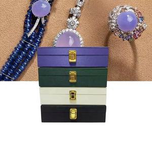 Lüks PU deri takı ekran için büyük Set zarif mücevher depolama organizatör kutusu kolye bileklik küpe yüzük için dükkanı - Product Image 4