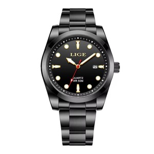 Montre-bracelet analogique de luxe pour homme, décontractée et élégante, à quartz, avec bracelet en acier inoxydable, étanche 50M, lumineuse et calendrier, vente en gros - Product Image 4