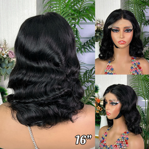 100% Virgin Human Hair High Density 12A Loose body <b>wig</b> Brazilian Super Double Drawn Glueless <b>Wig</b> - Product Image 4