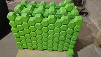 Vente en gros 2-25lbs 2.5-25kgs équipement de fitness en fonte ensemble d'haltères hexagonaux en caoutchouc coloré pour salle de sport à domicile et haltérophilie