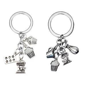 Cuisson porte-clés Cupcake presse-agrumes crème glacée modèle pendentif <span class=keywords><strong>Chef</strong></span> boulanger accessoires de cuisson gâteau fabricant porte-clés cadeaux - Product Image 1