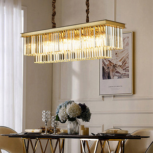 Moderne Luxus LED Pendel leuchte Kristall Lampe Kronleuchter für Hotel Wohnzimmer Villa-Kronleuchter & Pendel leuchten - Product Image 3