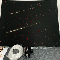 Kit d'éclairage de plafond ciel étoilé pour cabine de camion, mode rythme musical et effet météore, commande vocale, application mobile et télécommande pour modification intérieure