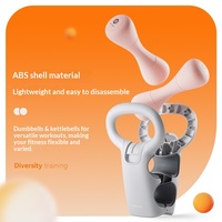 Ensemble d'haltères et de kettlebells multifonctionnel 2-en-1 pour la gym et le fitness – Poids libres durables, antidérapants, réglables et amovibles pour l'entraînement du corps entier