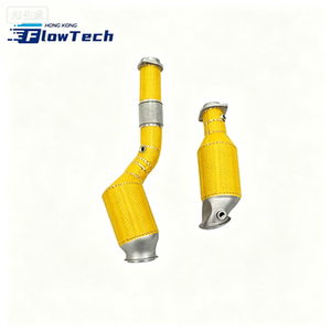 ท่อดาวน์ไปป์สแตนเลส T304 พร้อมเคลือบกันความร้อนแบบกำหนดเองสำหรับ BMW G8X M2 M3 M4 S58 3.0T – มีหลายสีให้เลือก - Product Image 1