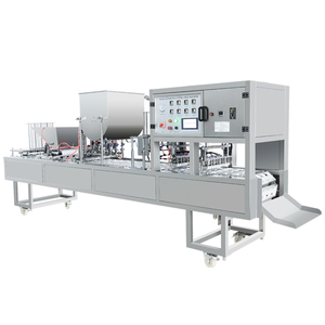 Tự động điền và cốc niêm phong máy cho nước giải khát cho trà sữa và nước sốt pho mát tính năng tẩy trống và niêm phong chức năng - Product Image 5