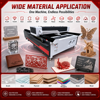 Machine de gravure laser CO2 1325 refroidie à l'eau, servomoteur pour acrylique, bois, pierre, MDF