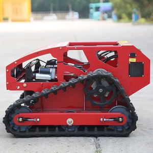 Tondeuse à gazon sur chenilles télécommandée compacte, très vendue, pour petits pelouses, utilisée sur les bords de routes et les pentes pour la tonte des terrains vagues - Product Image 3