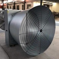 Zuverlässiger elektrischer Wandventilator mit Doppelkugellager und Edelstahlflügeln für Geflügelställe und Lagerhallen