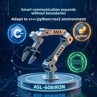 Bras robotique industriel 6 axes Ivslan ASL-608IRON, intelligence embarquée, module de servomoteur 24V pour développement secondaire ROS2, fabriqué en Chine