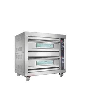 Forno elétrico de 2 camadas com rodas, bandeja de 2 camadas, forno de pão, 8 camadas, 2 bandejas, preço competitivo, para padaria, deck único