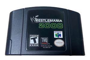Cartouche de jeu en anglais pour console Nintendo 64, version américaine, Black <span class=keywords><strong>WWF</strong></span> <span class=keywords><strong>Wrestlemania</strong></span> 2000 - Product Image 2