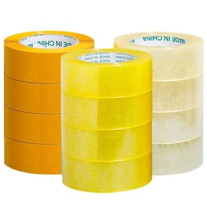 Cinta de Sellado Amarilla de Alta Adhesión para Logística, Embalaje y Sellado de Cajas - Product Image 1