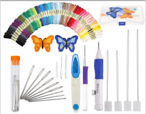 Kit de démarrage points de croix pour débutant, outil de <span class=keywords><strong>broderie</strong></span> à <span class=keywords><strong>la</strong></span> <span class=keywords><strong>main</strong></span>, Crochet - Product Image 5