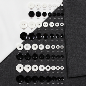 Perles <span class=keywords><strong>bouton</strong></span>-pression en plastique ABS plaqué, rondes, noires et blanches, écologiques, à dos plat, haute brillance, résistantes à l'usure et <span class=keywords><strong>anti</strong></span>-décoloration, vente en gros - Product Image 3