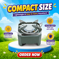 Réchaud de camping infrarouge haute puissance, coupe-vent, économe en énergie, pour préparation de thé, type cassette, vente en gros