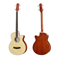 Guitare basse électrique acoustique à 4 cordes en épicéa de haute qualité
