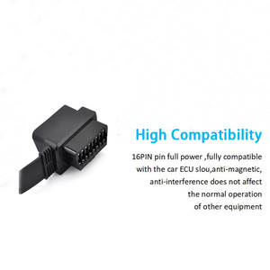 OBD II OBD2 16ピン スプリッター延長ケーブル 1xオスと2xメス延長ケーブルアダプター - Product Image 3