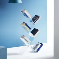 Étagère à livre en acrylique pour enfants, 1 pièce, bureau, au sol, modèle créatif, avec fenêtre flottante, étagère de lecture