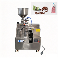 Machine de remplissage et de scellage pneumatique semi-automatique à alimentation manuelle pour tubes souples en aluminium laminé, emballage alimentaire et chimique