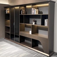 Nouvelle combinaison de bureau et de chaise de direction en PVC sur mesure, style moderne, haut de gamme, luxe léger, pour le bureau
