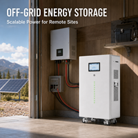 Pack de batteries LiFePO4 14,33 kWh 51,2 V 280 Ah, plus de 6000 cycles, parallélisable jusqu'à 16 unités, compatible avec SMA Deye Growatt Victron