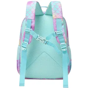 Одежда для детей с изображением мультипликационных персонажей рюкзак розовый Русалочка принц панда школьная сумка для девочек рюкзак Единорог школьная сумка рюкзак дети рюкзак