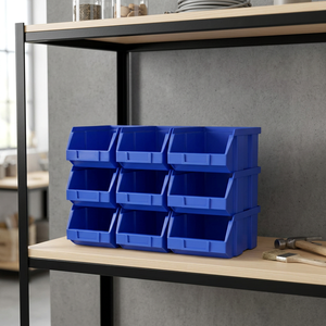 Warehouse <b>Tool</b> Hardware Storage <b>Box</b> Square Plastic PP Injection <b>Stackable</b> Hanging Shelf Storage Bin Part Bin Eco-Friendly - Product Image 3