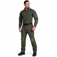 Veste Softshell Tactique Résistante à l'Usure G2 Frog Suit Imperméable Respirante Tissu Extensible Multi-Poches Tenue d'Activité Extérieure