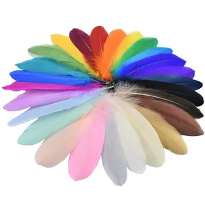 15-20cm Hard Stick Goose Feathers for Crafts Dream Catcher Feather Jewelry Creation Swan Plumes Wedding Party Decoration