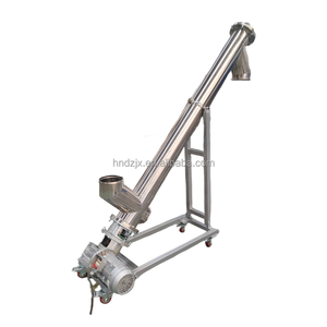 DZJX Venda Quente Açúcar Em Pó Parafuso Inclinado Transportador Alimentador Com Pó Hopper Tipo U Tubo Vertical Auger Espiral Transportador - Product Image 5